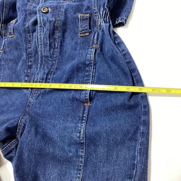 Power Brand Denim Jumpsuit Coverall Size 8 Blue - Picture 9 of 16